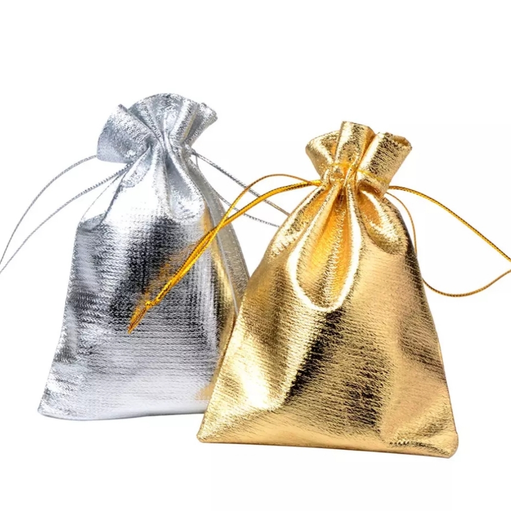 25pcs mixed silver and gold metallic bags - Picture 2 of 5